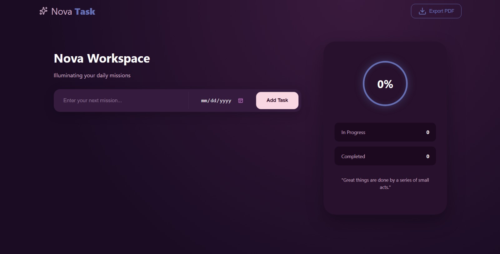 Nova Task Productivity App